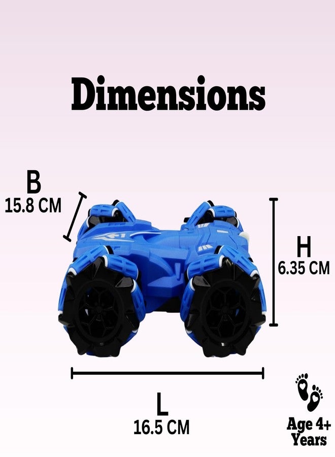 Popsugar Remote Control Drift Stunt Car 4WD | 360° Rotating | Dual Sided Climbing | High-Speed Tumbling | Rechargeable Stunt Car | C-Type Charging | Remote Control Car for Kids | Made in India. - Image 2