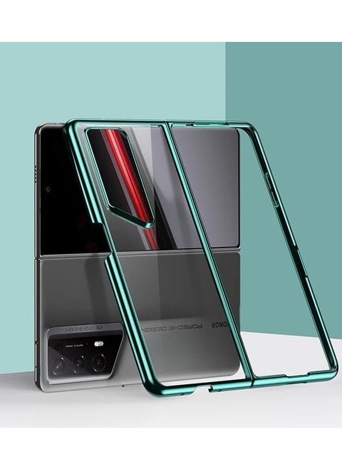 Case Compatible with Honor Magic V2 RSR Porsche Design 5G, Ultra Thin Plating Phone Case Hard PC Clear Camera Protection Back Cover Shell for Honor Magic V2 RSR