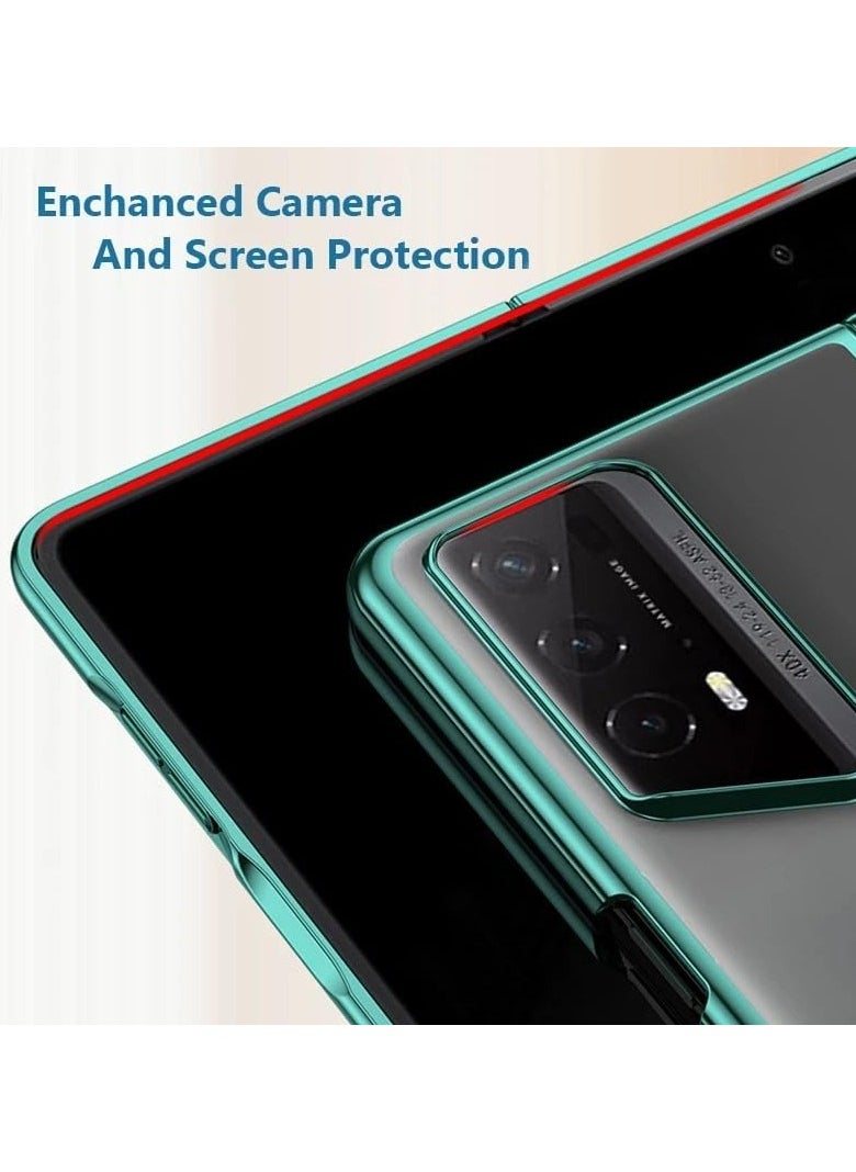 Case Compatible with Honor Magic V2 RSR Porsche Design 5G, Ultra Thin Plating Phone Case Hard PC Clear Camera Protection Back Cover Shell for Honor Magic V2 RSR