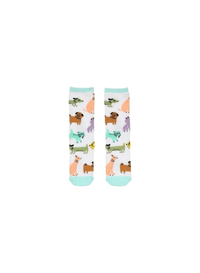 pearhead Pearhead Colorful Dog Socks, Pet Owner Apparel, Whimsical and Fun Animal Crew Socks, Fun Novelty Socks  - Image 1