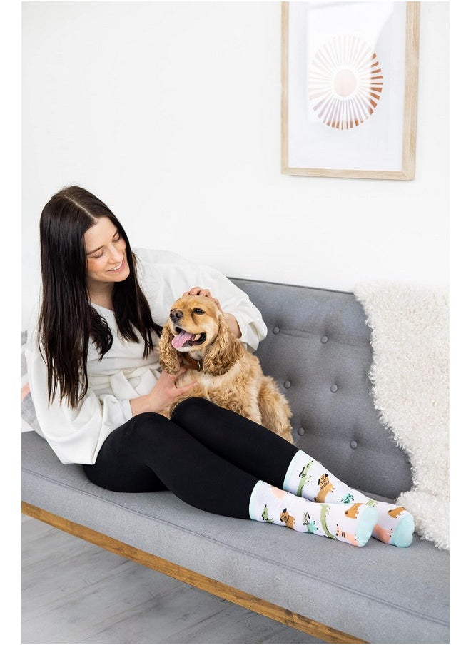 pearhead Pearhead Colorful Dog Socks, Pet Owner Apparel, Whimsical and Fun Animal Crew Socks, Fun Novelty Socks  - Image 2
