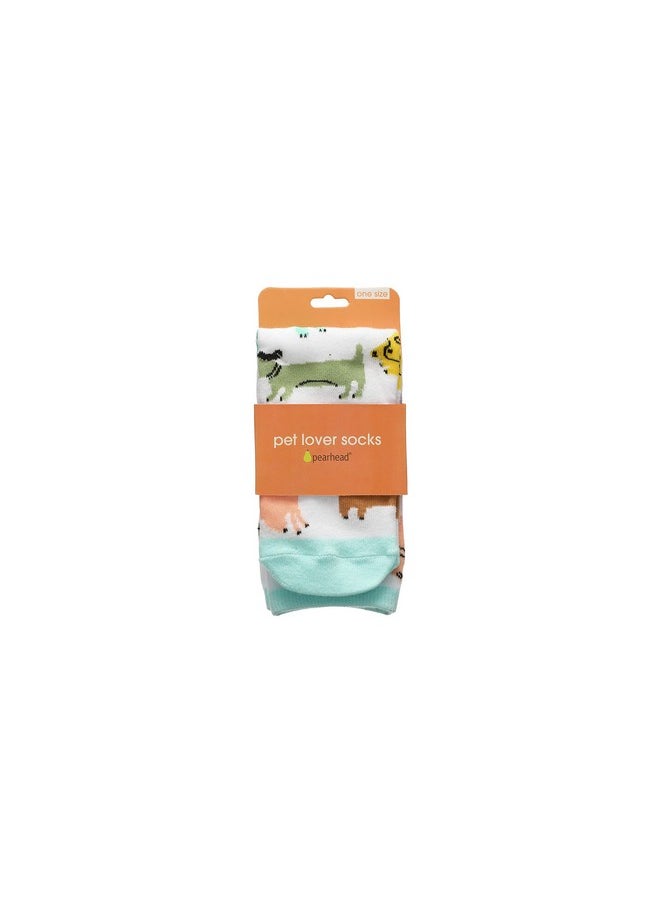 pearhead Pearhead Colorful Dog Socks, Pet Owner Apparel, Whimsical and Fun Animal Crew Socks, Fun Novelty Socks  - Image 5
