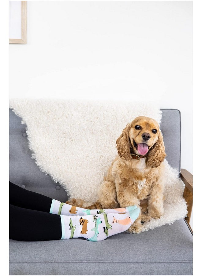 pearhead Pearhead Colorful Dog Socks, Pet Owner Apparel, Whimsical and Fun Animal Crew Socks, Fun Novelty Socks  - Image 3
