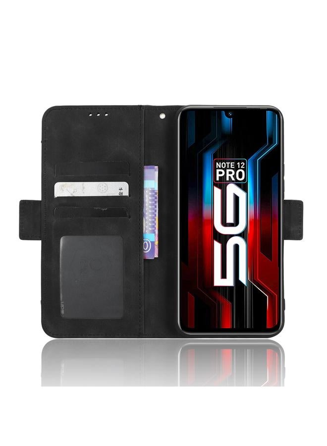 زبون جراب لهاتف Infinix Note 12 5G / Note 12 Pro 5G مصنوع من جلد العجل مع فتحات للبطاقات - Image 5