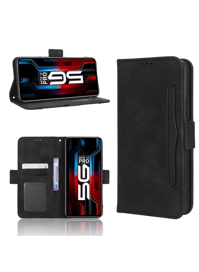 زبون جراب لهاتف Infinix Note 12 5G / Note 12 Pro 5G مصنوع من جلد العجل مع فتحات للبطاقات - Image 1