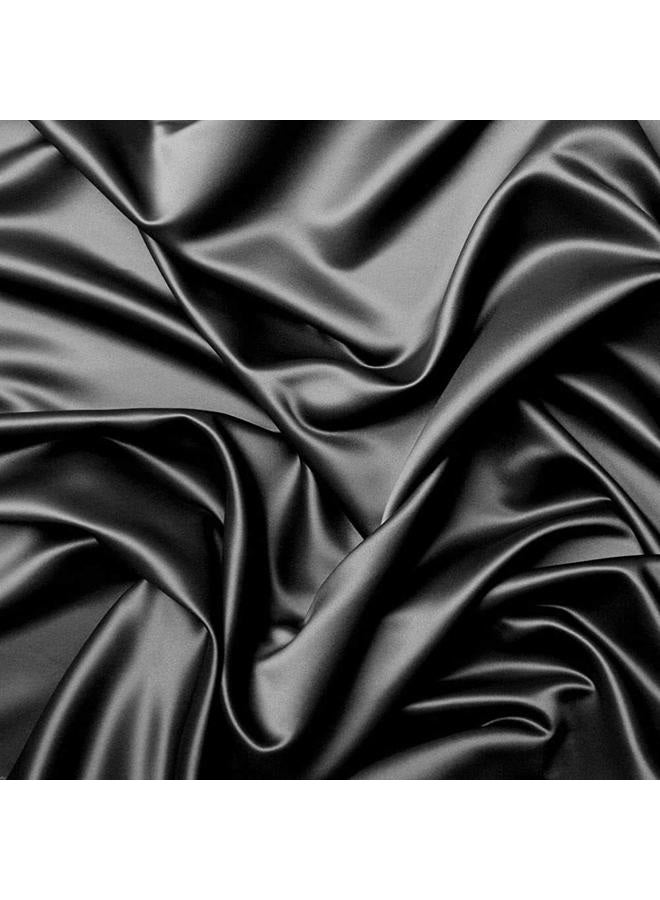 Pro Goleem Satin Pack n Play Playard Sheet Great for Baby Hair Soft Silk Feeling 27x39 Inch Fitted Portable Mini Crib Sheet Playard Mattress Cover Unisex Black Gift for Boys and Girls - Image 2
