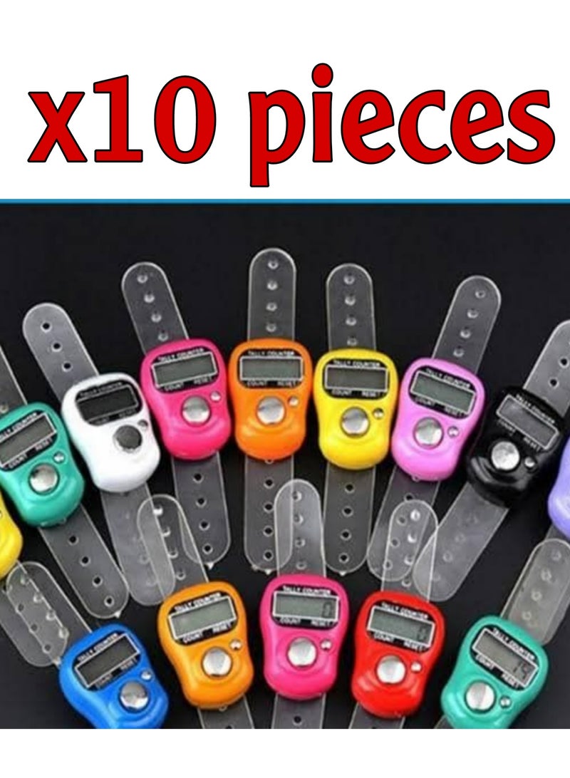 جود باي عشر قطع من السبحة الإلكترونية العداد للاصبع بألوان مختلفة - Image 1