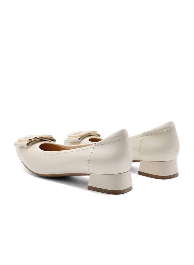 Belle Elegant Fashion Flat Shoes For Women, Versatile Lady's Flats A6z1daq4, Beige, Size 39 - Image 3