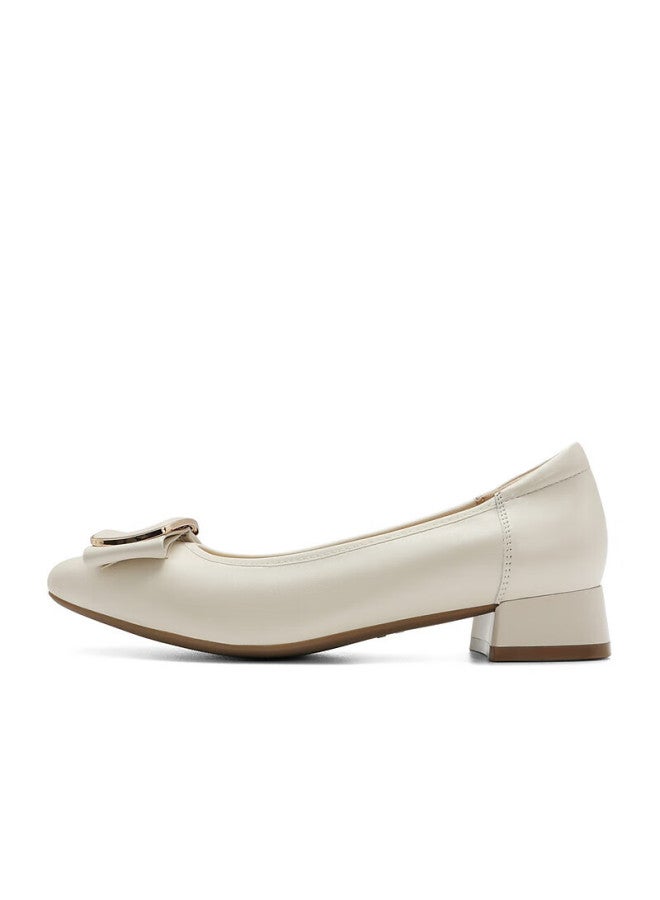 Belle Elegant Fashion Flat Shoes For Women, Versatile Lady's Flats A6z1daq4, Beige, Size 39 - Image 1