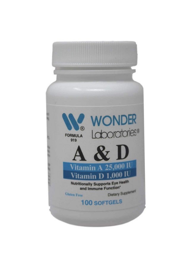 Wonder Laboratories Vitamin a 25,000 IU from Cod Liver Fish Oil + Vitamin D3 1,000 IU - Image 1
