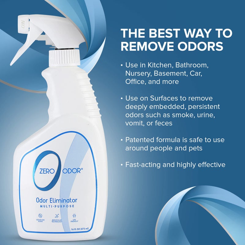 Zero Odor - Multi-Purpose Strong Odor Eliminator for Home, Office, Car, Bathroom, Hotel, Room Deodorizer, and Odor Neutralizer, 16oz - Image 4