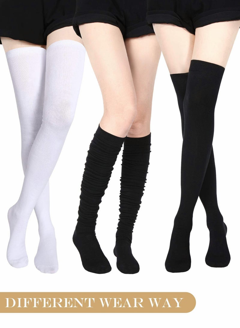 Fashionable Extra Long Knee-High Socks for Women - Comfortable & Stylish Boot Stockings - Image 3