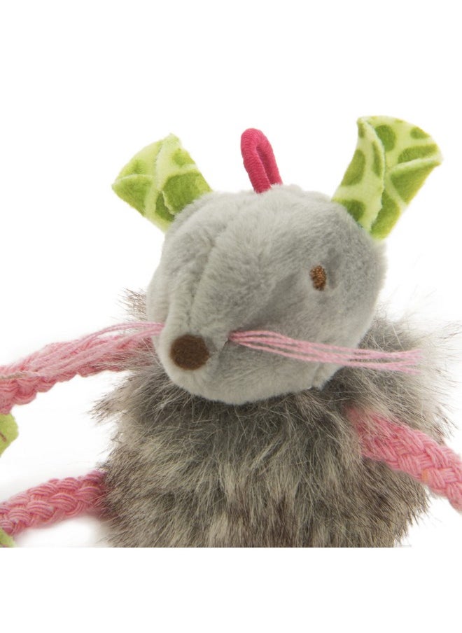 SmartyKat SmartyKat (3 Count) Bouncy Mouse Bungee Dangler Plush Cat Toys - Multi Color, 3 Count  - Image 3