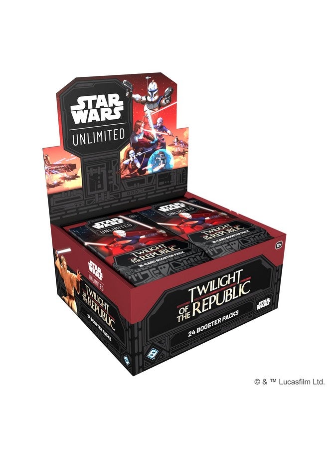 Fantasy Flight Games Star Wars: Unlimited TCG Twilight of The Republic Booster Display (Set of 24 Booster Packs) - Trading Card Game for Kids & Adults, Ages 12+, 2+ Players, 20 Min Playtime, Made by Fantasy Flight Games - Image 1