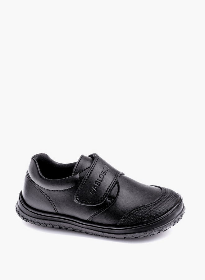 Pablosky Girls' Logo Embossed School Shoes with Hook and Loop Closure - 355515  - Image 1