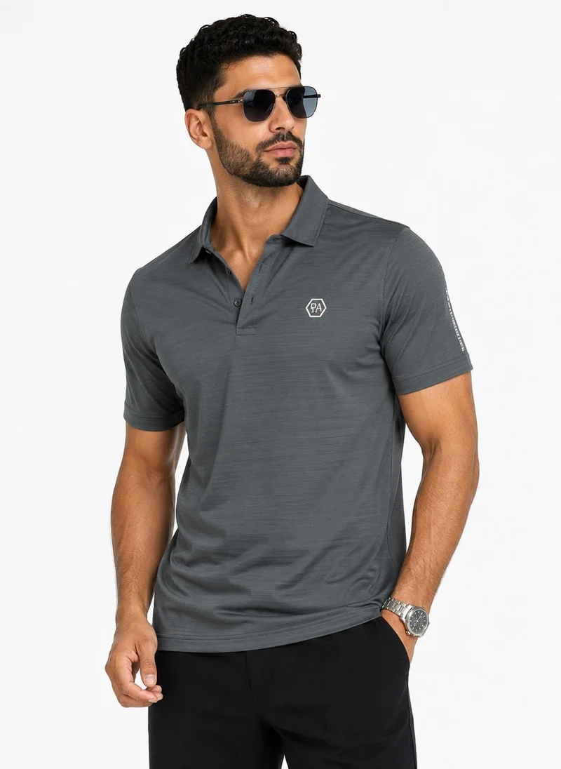 Prima Ace Summer Polo Lightweight Luxury Dark Grey