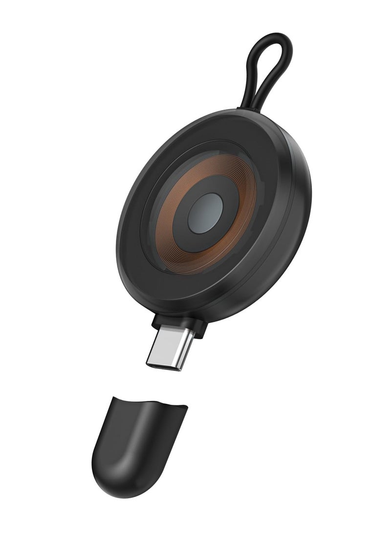 SYOSI Portable USB-C Charger for Samsung Galaxy Watch, Fast Magnetic Wireless Charging for Galaxy Watch 6/6 Classic/5/5 Pro/4/4 Classic/3/Active 2, Compact Travel Charger  - Image 1