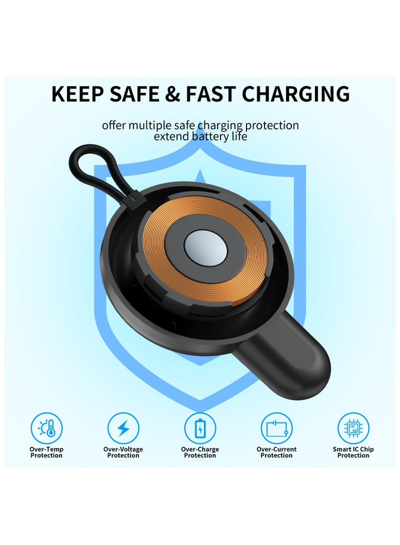 SYOSI Portable USB-C Charger for Samsung Galaxy Watch, Fast Magnetic Wireless Charging for Galaxy Watch 6/6 Classic/5/5 Pro/4/4 Classic/3/Active 2, Compact Travel Charger  - Image 3