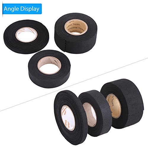 Aramox Car Multipurpose Tape, Car Self Adhesive Anti Squeak Rattle Felt Automotive Wiring Harness Tape Car Accessories (19mm*15m) - Image 5
