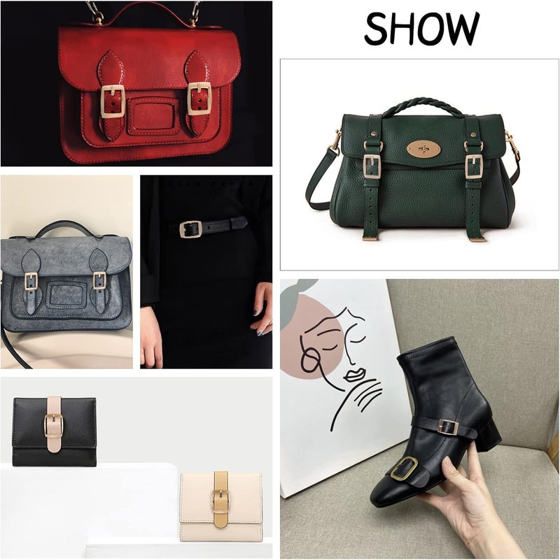 klarako 16pcs Metal Tri-Glide Slide Buckles, Single Prong Buckles Rectangle Center Bar Belt Buckle Square Pin Buckle - Image 3