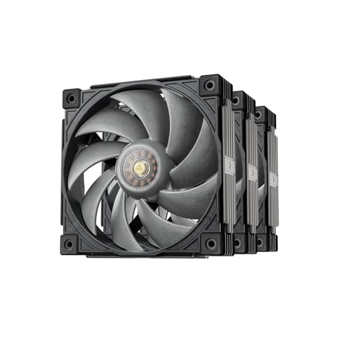 Sudokoo MACH120-3IN1 120mm Case Fan: 3 Pack PWM Quiet PC Fans with FOC Motor - 4 Pin LCP High Speed Computer Cooling Fan with 500-3000 RPM - Image 1