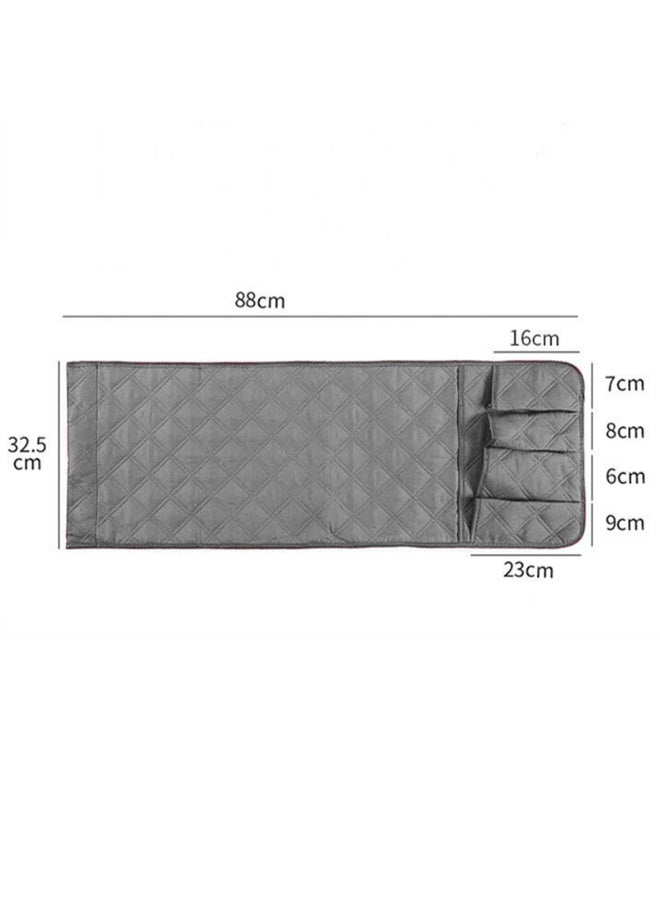 Armrest Covers Sofa Arm Organizer with 5 Pockets for Tablet Magazines TV Remote Holder, Non-slip Recliner Couch Armchair Slipcover Furniture Sofa Arm Protector Storage Caddy Pouch - Image 3