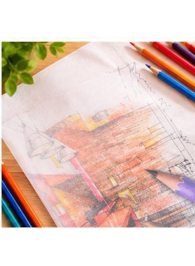 بلوك ورق شفاف للرسم والتتبع A3 – 50 ورقة – 90 GSM – مقاس 42 × 29.7 سم - Image 2