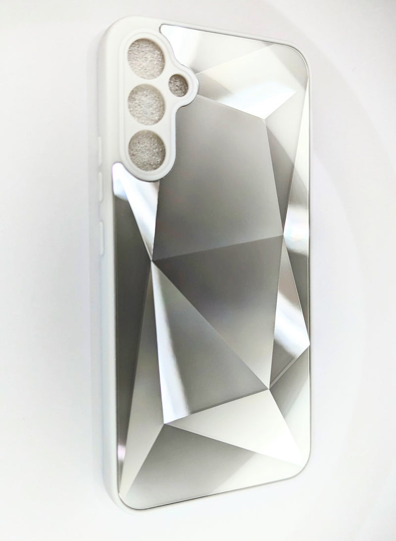 هيكسابيكس جراب Samsung A14 ، جراب واقٍ لهاتف Samsung A14 الفضي - Image 1