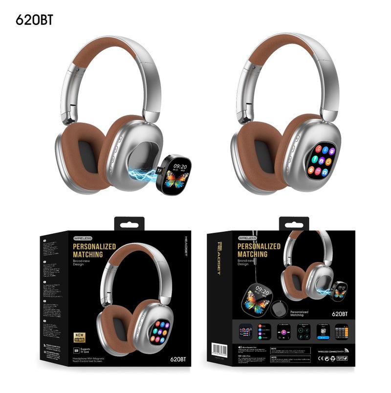 620BT New Smart Magnetic Touchscreen Detachable Bluetooth Headset - Hot-Selling Source Product