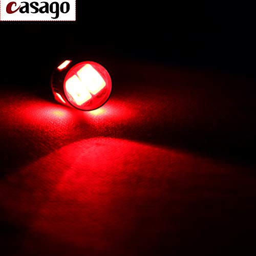 Casago CS6PR2P T10 Led Parking Light 6 SMD Car Interior/Dashboard Licence Plate Dome Bulb for Bike/Motorcycle and Cars (1W) - Image 5