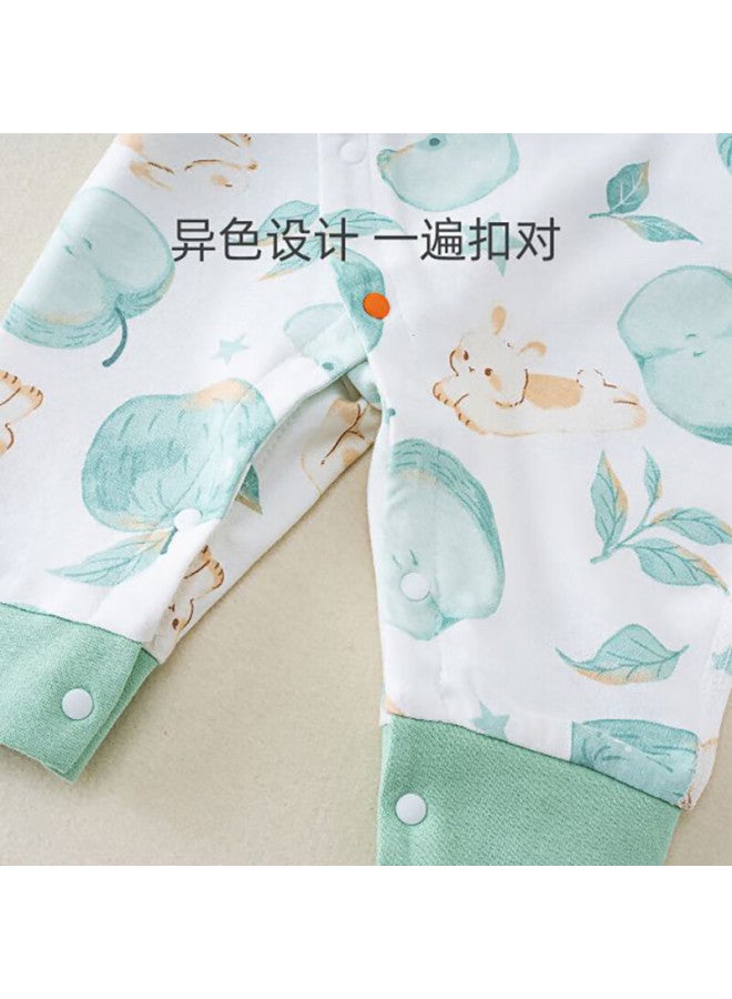 Shu Beiyi Shubeyi Baby Clothes, Pure Cotton Newborn Onesie, All-cotton Style, Cute Baby Romper, Peace And Safety, 66cm - Image 3