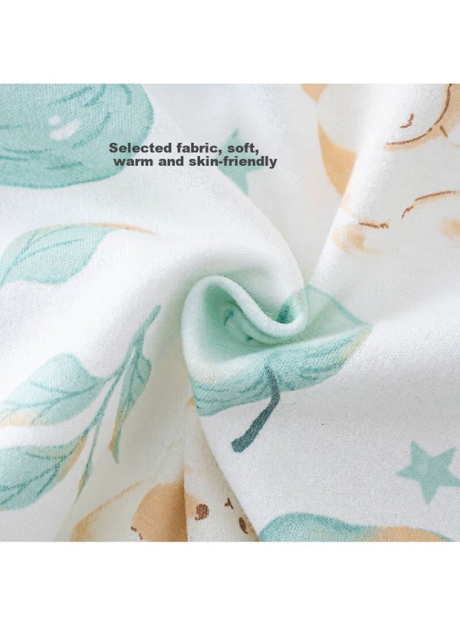 Shu Beiyi Shubeyi Baby Clothes, Pure Cotton Newborn Onesie, All-cotton Style, Cute Baby Romper, Peace And Safety, 66cm - Image 2
