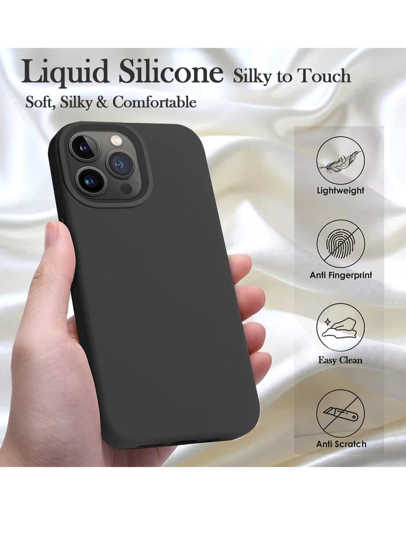 Raxoom Silicone Case for iPhone 14 Pro, Compatible with iPhone 14 Pro Liquid Silicone Gel Rubber Slim Shockproof Protective Phone Case with Soft Anti-Scratch Microfiber Lining - Image 3