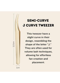 BBC Professional Golden Vloume Tweezers Set Of 4  - Image 3