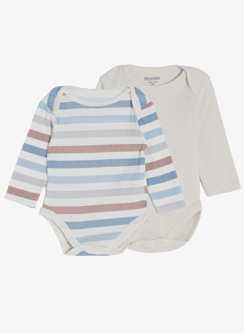 ريبلز مع نمشي بودي سوت أطفال بأكمام طويلة قطعتين