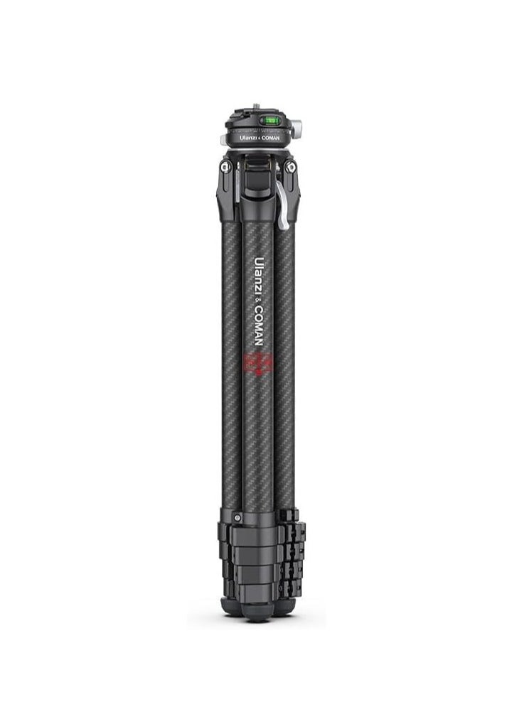 Ulanzi Ulanzi Zero F38 Carbon Tripod Travel 3 Way Head Camera Lightweight 5 Levels of Telescop F38 Quick Shoe Included Compatible with Arca Switzerland 1.5 inches (38 mm) Standard Smartphone  - Image 2