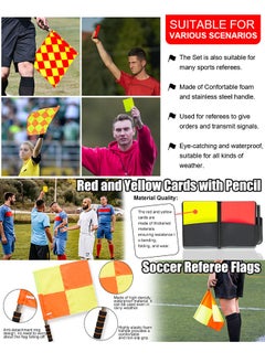 Soccer Referee Flag Set,Red Yellow Cards with Notebook & Pencil,Football Linesman Flags,Referee Edge Picker and Stainless Steel Whistles with Lanyard for Sports,Soccer,Basketball,Football - pzsku/Z9207657439B88819F2A5Z/45/_/1735283707/aa6adf19-83bd-458f-8bcc-e05aca30676f