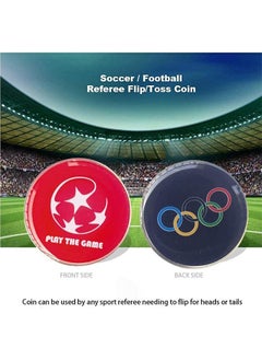 MVAQKLM  Soccer Referee Flag Set,Red Yellow Cards with Notebook & Pencil,Football Linesman Flags,Referee Edge Picker and Stainless Steel Whistles with Lanyard for Sports,Soccer,Basketball,Football  - Image 5