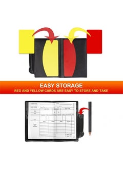 Soccer Referee Flag Set,Red Yellow Cards with Notebook & Pencil,Football Linesman Flags,Referee Edge Picker and Stainless Steel Whistles with Lanyard for Sports,Soccer,Basketball,Football - pzsku/Z9207657439B88819F2A5Z/45/_/1735283780/f94a94e3-e4a1-4af0-be75-6ec0240964c1