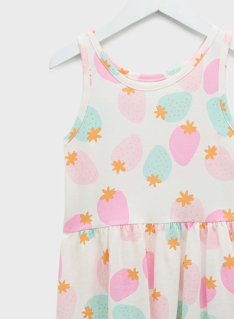 H&M Strawberry Print Dress