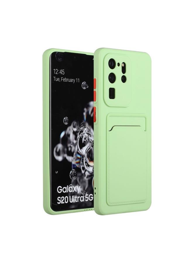 اس-توب جراب لهاتف Samsung Galaxy S20 Ultra بتصميم فتحة بطاقة، جراب واقٍ مقاوم للصدمات من مادة TPU - Image 1