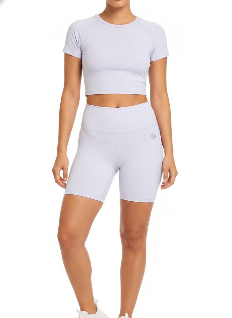 Prima Ace Women's Shorts Gym Addict Premium Purple - Image 3