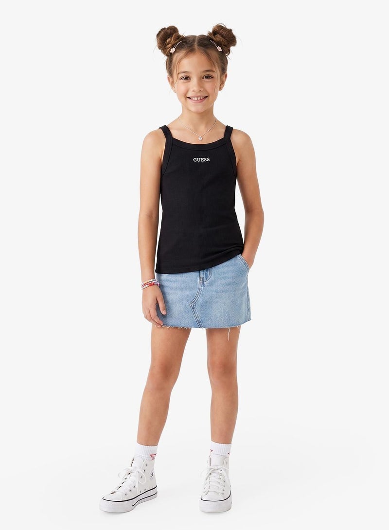 GUESS Youth Logo Sleeveless Mini Dress - Image 1