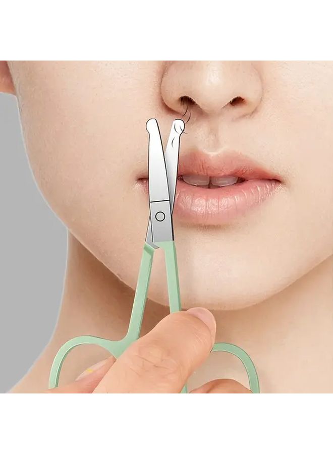 مجموعة مقصات أظافر من الفولاذ المقاوم للصدأ مكونة من 35 قطعة، عدة العناية بالأظافر باللون الأخضر الفاتح، أداة تشذيب القدمين والعناية باليدين والقدمين - Image 3
