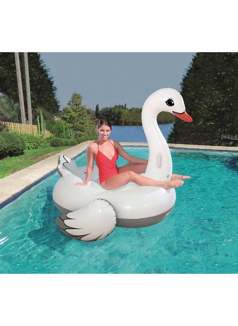 INTEX Swan Shaped Inflatable Ride-On Pool Float 12x12x10cm  - Image 3