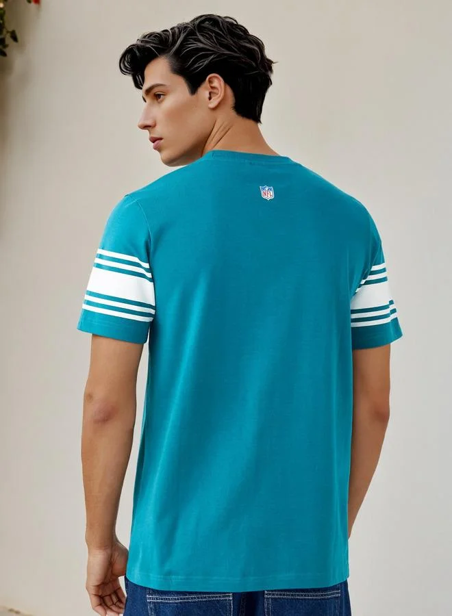 Splash FAV NFL Print Crew Neck T-shirt