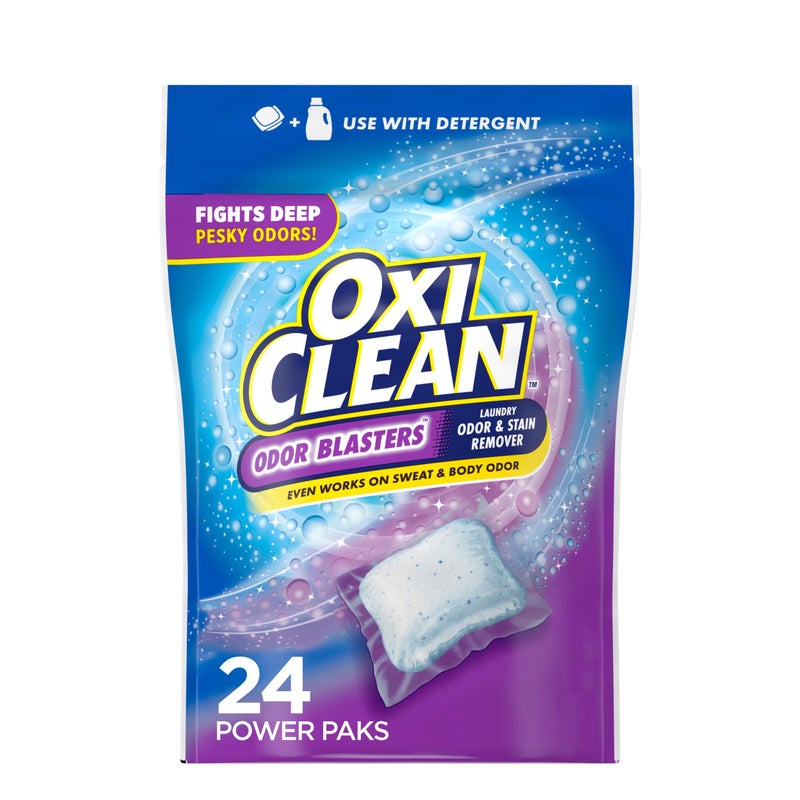 OxiClean Odor Blasters Odor and Stain Remover Laundry Power Paks, 24 Ct - Image 1