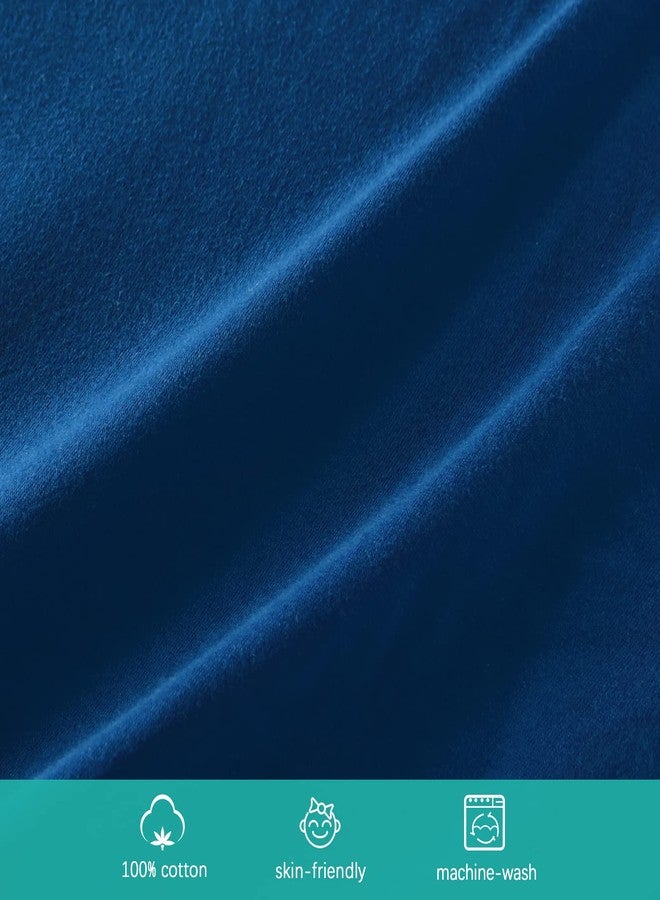 Biloban Bassinet Sheets Fit for AirClub, AMKE 3 in 1 Bassinet, Newton, Larex and Bellababy Bassinet Bedside Sleeper, 100% Cotton, 2 Pack, Ultra Soft Bassinet Sheet, Gray and Navy Blue - Image 4