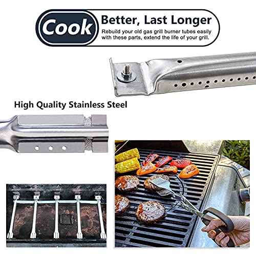 Criditpid Grill Replacement Parts for Charbroil 463230515, 463230512, 463230513, 463230514, 463239915, 463230511 Models, Grill Heat Plate Tent Shield, Pipe Burner Tubes and Crossover Tubes - Image 5