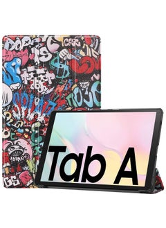 Case Cover For Samsung Galaxy Tab A7 2020 T500 Colored Drawing Pattern Horizontal Flip Leather Case with Three-folding Holder & Sleep / Wake-up Function Graffiti